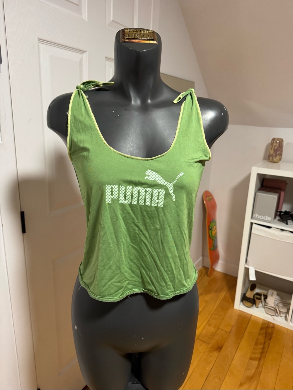 Puma Women’s Green Tie-Shoulder Tank Top